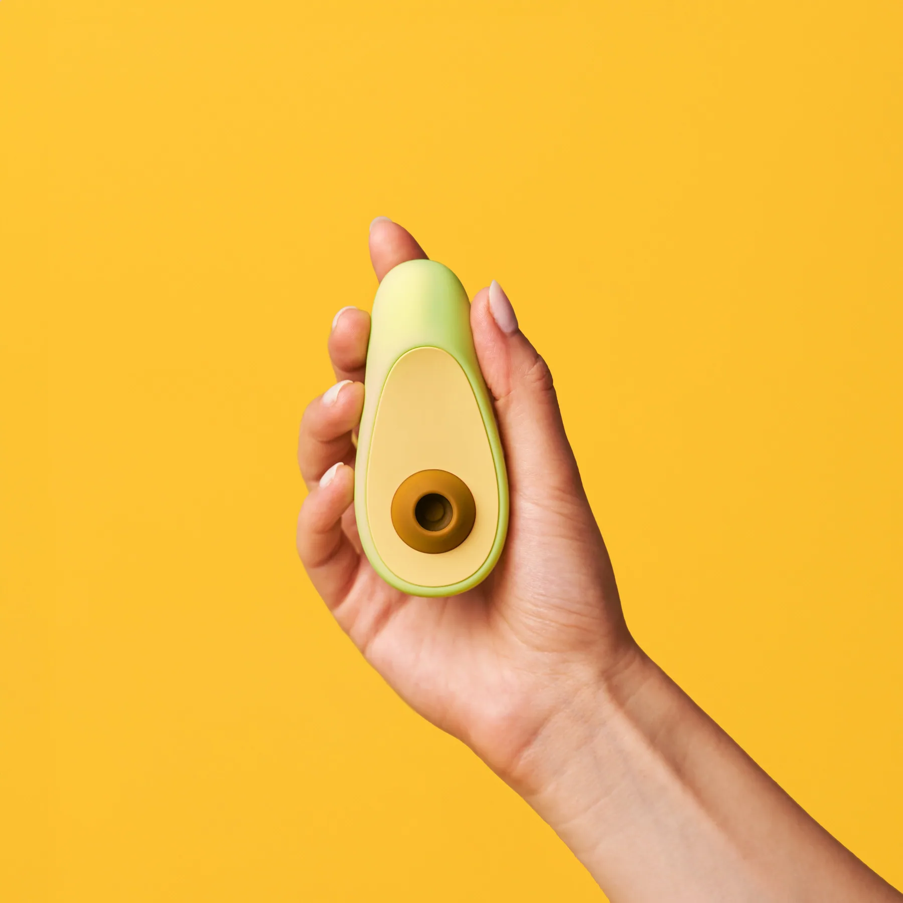Avocado clitoral massager detail
